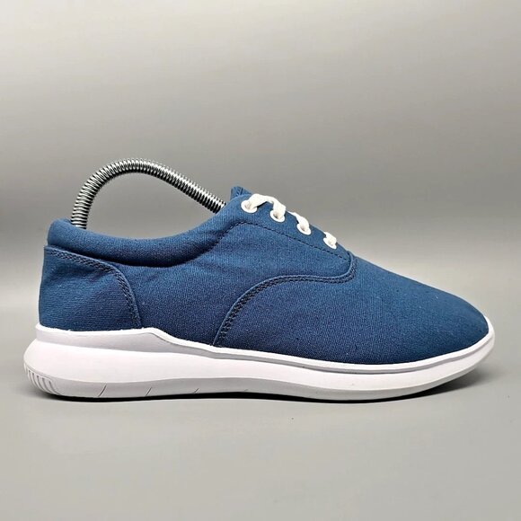 Propet FLICKER Blue Canvas Wide Sneakers Shoes Women’s Size 7 X(2E) - Picture 8 of 12